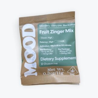 MOOD Fruit Zinger Mix 2ct. Gummies (60mg)