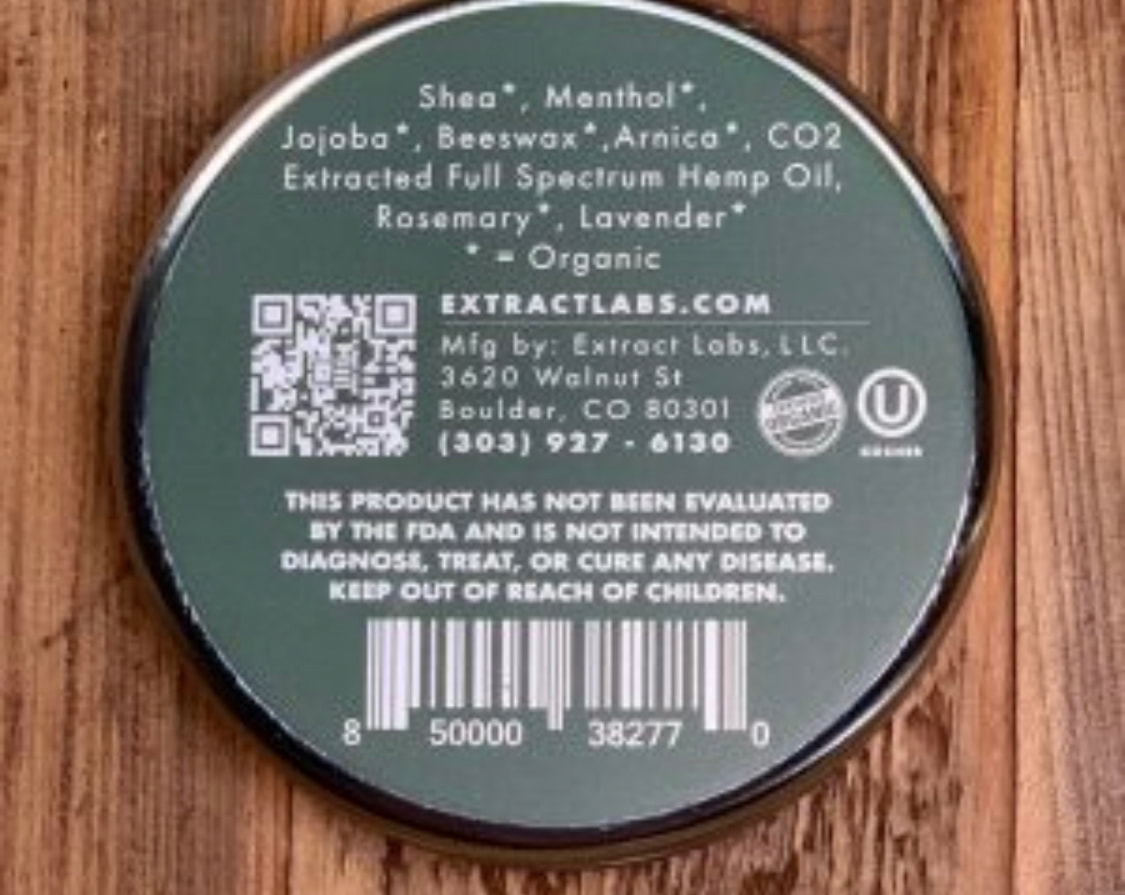 Extract Labs CBD Muscle Cream - Image 2